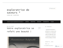 Tablet Screenshot of exploratricedesaveurs.com